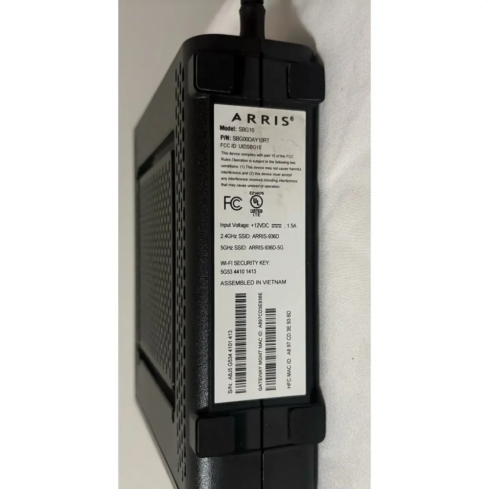 Arris SBG10 WiFi Router - Picture 3 of 4